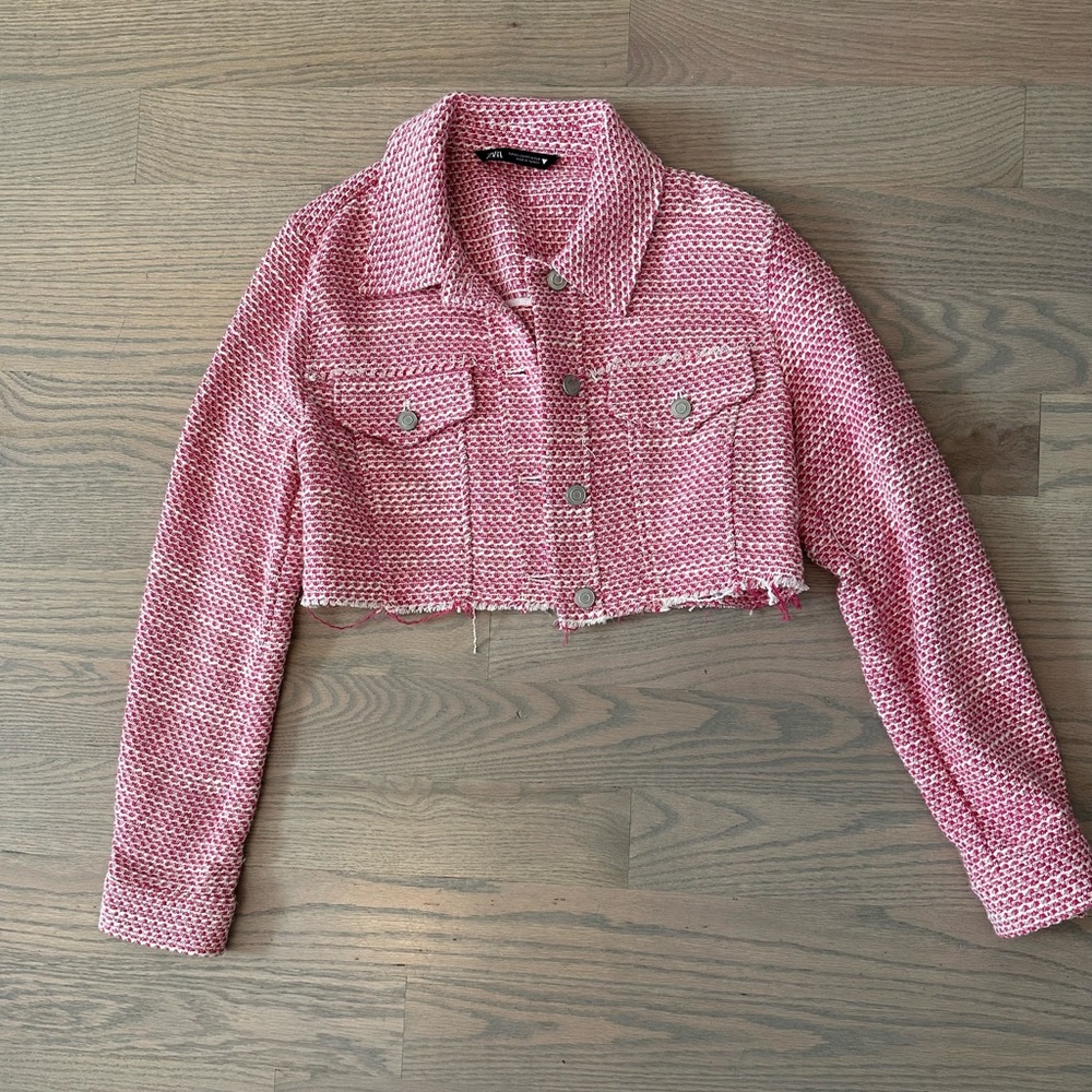 Zara Women’s Cropped Tweed Jacket